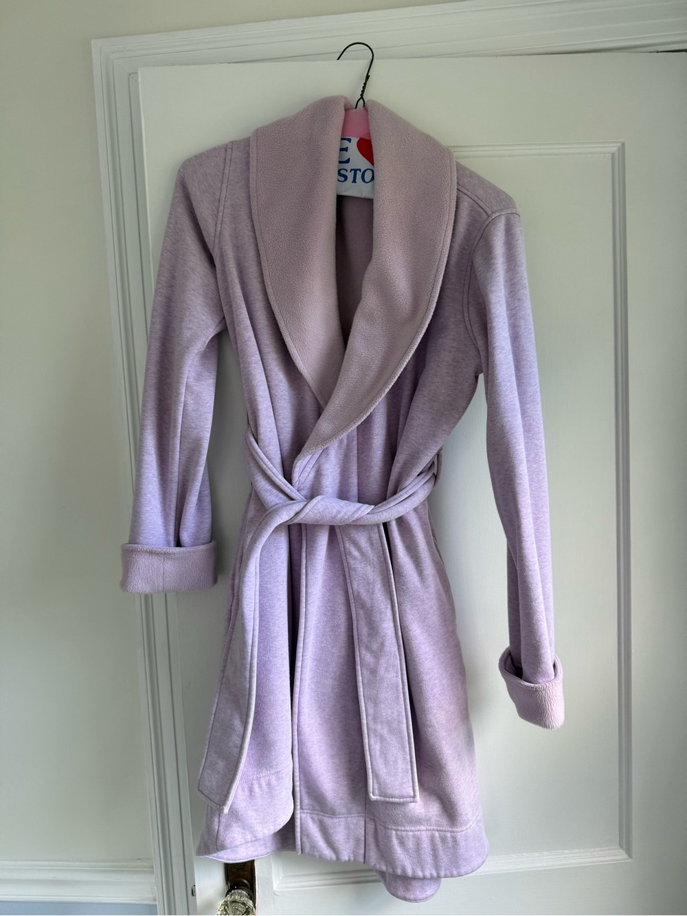 UGG Plush Shawl Collar Coatigan in Soft Lavender